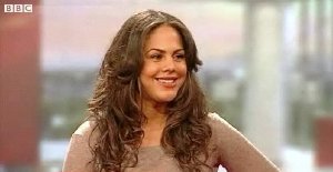 Lenora Crichlow being interviewed on BBC's 'Breakfast' programme in January 2010