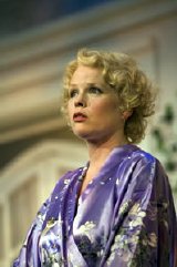 Sara Crowe as Sybil in 'Private Lives' at Eastbourne in 2008