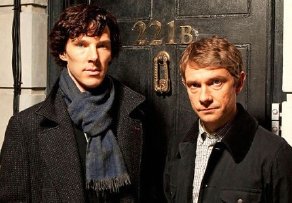 Benedict Cumberbatch & Martin Freeman in 'Sherlock'