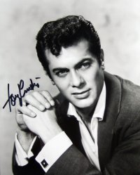 Tony Curtis signed photograph