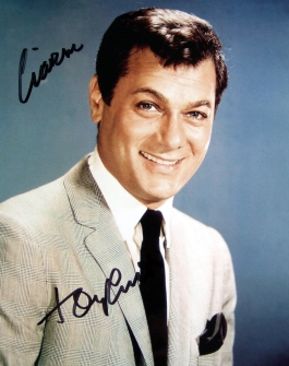 Tony Curtis signed photo to Ciaran