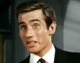 Jim Dale as a salesman in 'The Iron Maiden' (1962)