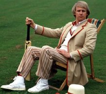 Peter Davison as the fifth Doctor Who