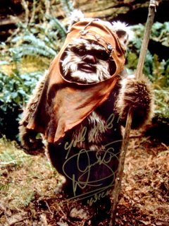 Warwick Davis as Wicket in 'Return of the Jedi'