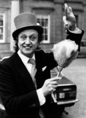 Ken Dodd after receiving his OBE