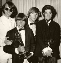 The Monkees in 1967 with their Emmy Award