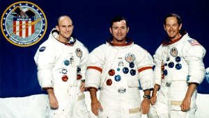 The Apollo 16 crew - Thomas 'Ken' Mattingly, John Young & Charlie Duke