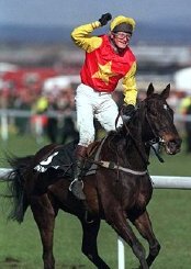 Richard Dunwoody on Miinnehoma after winning the 1994 Grand National at Aintree