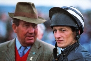 Richard Dunwoody with trainer David Nicholson