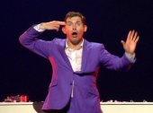 Lee Evans mimes to Queen's 'Bohemian Rhapsody'