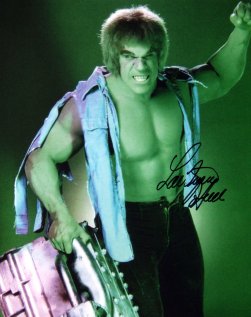 Photograph signed by Lou Ferrigno