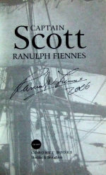 Signed title page of Sir Ranulph Fiennes' book 'Captain Scott'