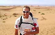 Ben Fogle taking part in the 'Sand Marathon' in 2004