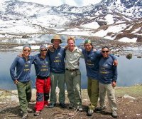 Ben Fogle with his 'Extreme Dreams' team in Nepal in 2007