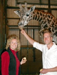 Kate Humble & Ben Fogle, presenters of 'Animal Park'