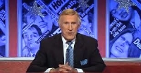 Bruce Forsyth chairs an edition of 'Have I Got News for You' in 2010