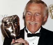 Bruce Forsyth with his BAFTA Fellowship Award in 2008