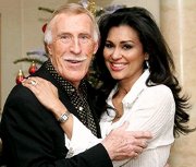 Bruce Forsyth with his 3rd wife, former 'Miss World' Wilnelia Merced