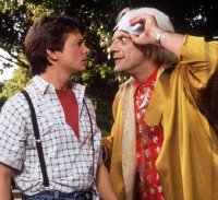 Michael J. Fox & Christopher Lloyd in 'Back to the Future' (1985)