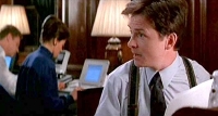 Michael J. Fox as Lewis Rothschild in 'The American President' (1995)