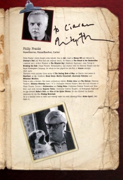 Philip Franks has signed his page in the programme for 'Our Man in Havana'