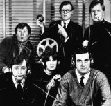 Bill Oddie, Graeme Garden, Tim Brooke-Taylor, David Hatch, Jo Kendall & John Cleese in 'I'm Sorry I'll Read That Again'