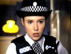 Karen Gillan as the kissogram Amy Pond in 'Doctor Who'