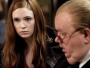 Karen Gillan & Ian McNeice in 'Doctor Who'