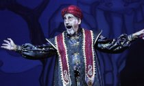 Paul Michael Glaser as Abanazar in the pantomime 'Aladdin' in 2008
