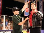 David Hasselhoff with actor/writer/director Rawson Marshall Thurber in 'Dodgeball: A True Underdog Story' (2004)