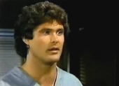 David Hasselhoff as Dr William 'Snapper' Foster Jr in 'The Young and the Restless' (1975 episode)