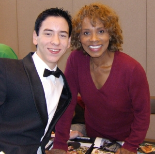 Gloria Hendry with Ciaran Brown