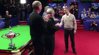 Former World Champions form a guard of honour after Stephen Hendry announced his retirement in May 2012