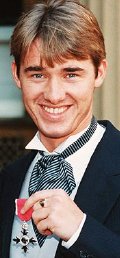 Stephen Hendry after receiving his MBE in 1993