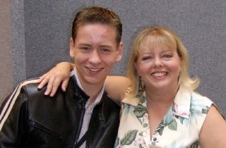 Sue Hodge with Ciaran Brown