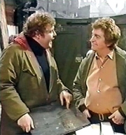 Geoffrey Hughes as Eddie Yeats & Peter Adamson as Len Fairclough in 'Coronation Street'