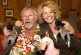 Kate Humble with Bill Oddie in 'Springwatch'
