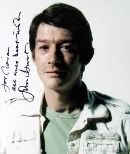 Signed photo of John Hurt in the film 'Alien'