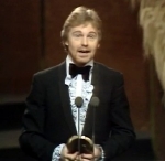 Derek Jacobi with his BAFTA Award for 'I, Claudius' in 1977