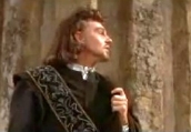 Derek Jacobi's film debut as Cassio in Shakespeare's 'Othello'