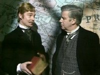 Derek Jacobi as William Drew with Richard Pearson in 'The Rivals of Sherlock Holmes' (1973)