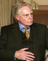 Derek Jacobi as General Pinochet in 'Pinochet in Suburbia'