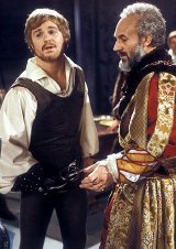 Derek Jacobi & Patrick Stewart in the TV version of Shakespeare's 'Hamlet' in 1980