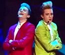 Jedward on stage