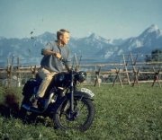 Steve McQueen in a scene from 'The Great Escape'