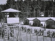 Stalag Luft III as portrayed in the film 'The Great Escape'