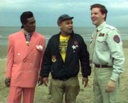 Danny John-Jules, Craig Charles and Chris Barrie in Red Dwarf