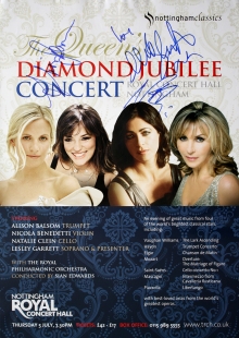 Poster signed by Alison Balsom, Nicola Benedetti & Natalie Clein