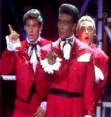 Chris Barrie, Danny John-Jules and Robert Llewellyn in Red dwarf