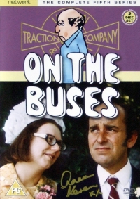 Signed video sleeve for 'On The Buses' Series 5